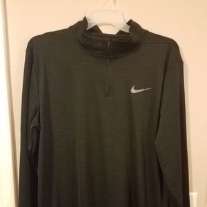 Mens Black Nike Dri-Fit Long Sleeve Shirt